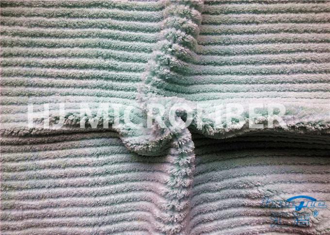 Van de het Koraalvacht van de Microfiberstreep Doek 100 Polyesterstof voor Micro- Vezeldoek