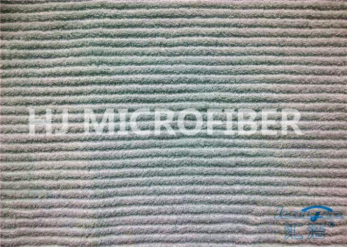 Van de het Koraalvacht van de Microfiberstreep Doek 100 Polyesterstof voor Micro- Vezeldoek