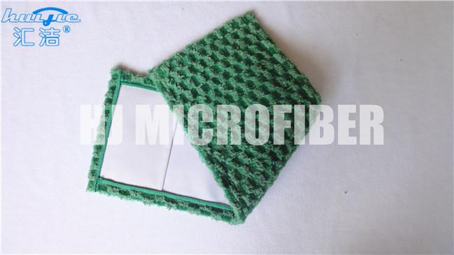 Van de de Stootkussensjacquard van de Microfiber Natte Zwabber van de het weefsel opnieuw te gebruiken zwabber de vervangingsstootkussens met zak