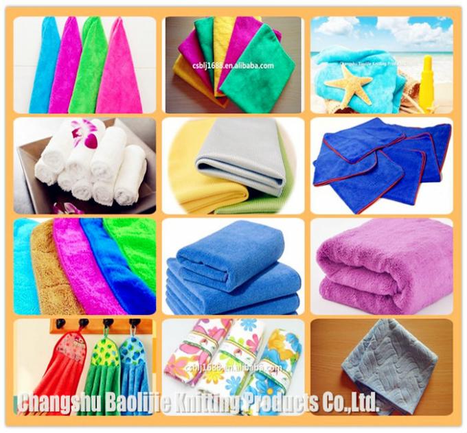 80% polyester en 20%-polyamide super zachte en van de de stapelbadstof van de hoogwaterabsorptie microfiber high-low de handdoekdoek
