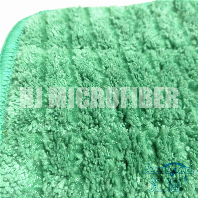 De groene van de Zwabberpadshard van Microfiber Natte getrokken het koraalvacht draad leidde nat zwabberstootkussen door buizen