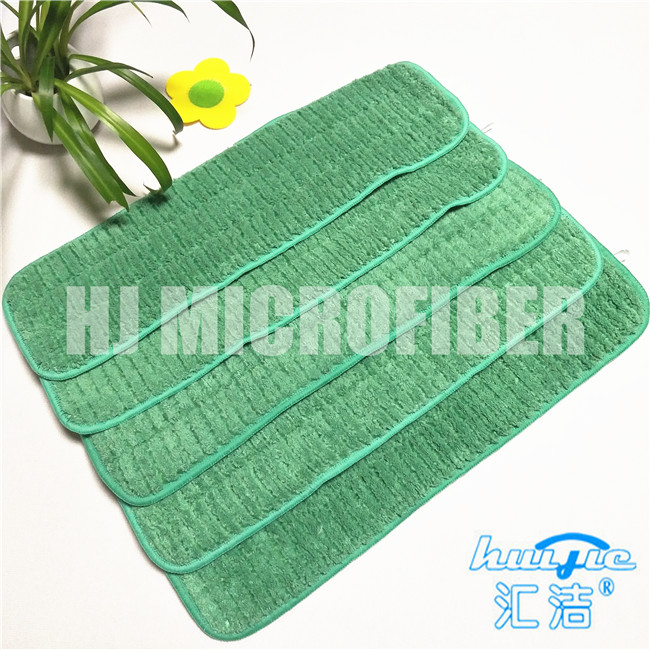 De groene van de Zwabberpadshard van Microfiber Natte getrokken het koraalvacht draad leidde nat zwabberstootkussen door buizen