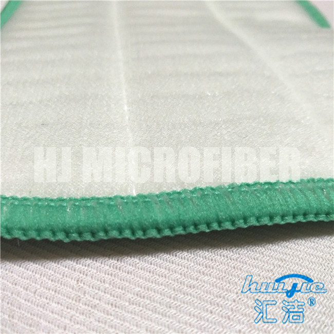 De groene van de Zwabberpadshard van Microfiber Natte getrokken het koraalvacht draad leidde nat zwabberstootkussen door buizen