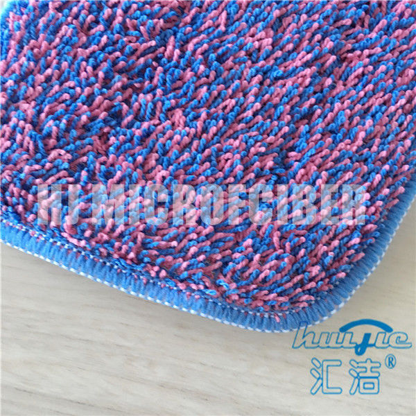 De purpere Gemengde Blauwe Kleur verfte Garenzwabbers voor Huis die 80%-de Stof van de de Draaistapel van het Polyester20% Polyamide schoonmaken
