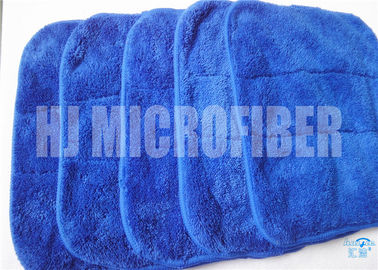 Fabrieks Directe Inslag - Gebreide Blauwe het Schoonmaken van Microfiber van het Koraalfluweel Doek Milieubescherming
