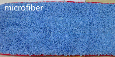 13 * 47 Microfiber het Blauw dat van de Stofzwabber Stoffen het Rode Gestikte Vloer Schoonmaken verdraait
