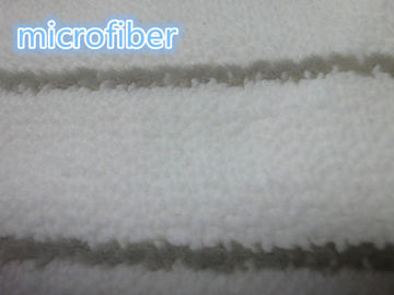 Grijs-witte Wevende van de de Stoffen580gsm Zwabber van Microfiber van de Koraalvacht het Stootkussenstof