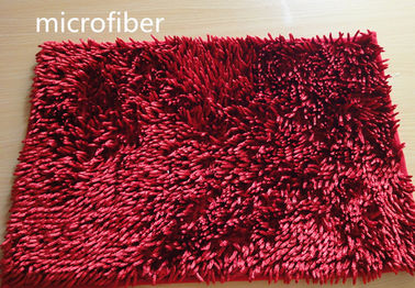 Microfiber Mat Red 40 * 60cm Grote Chenille Badkamers Binnen Anti - blokkeer Rubber