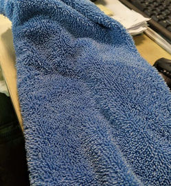 Blauwe van de de Zwabber80% polyester 20% van Microfiber Stof Verdraaide 450gsm het polyamidestof