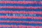 De rode en Blauwe van de Zwabberhoofden van de Streepgaren Geverfte Microfiber Verdraaide Stof Stootkussens van de de Zwabbervervanging voor Huis het Schoonmaken