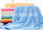 Blauwe van het Hotel Buitengewoon brede Badhanddoeken van Microfiber Dikke Blauwe Warp-Knitted