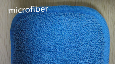 De hoge Natte Zwabber van absorptiemicrofiber vult blauw op verdraaiend 13*47-polyesterstof 3mm spons