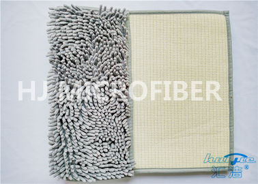 Grijze de Badkamersmat van Kleuren Grote Chenille Microfiber voor Huis die Vlakke Vloermat gebruiken