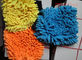 gele blauwe kleurrijke 16 * 21cm haarhoogte 3cm de auto schoonmakende handschoen van microfiber grote chenille