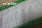 De Zwabber van het Microfiberstof 13*51cm Vacht die van het Vouwen Groene Koraal de Witte Stootkussens van de Klitband Natte Zwabber steunen