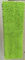 Microfiber 650gsm Groene Kleine Chenille vouwde 13*47cm Oxford Stootkussens van de Zak de Natte Zwabber