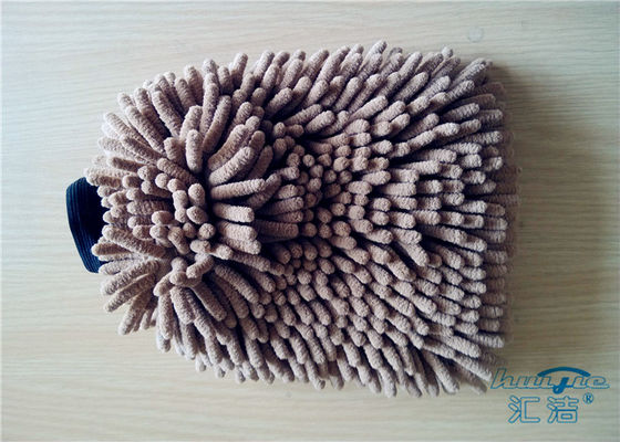 Naadloze de Wasmitt 100% van Kras Vrije Microfiber de Autowasserettemitt van de Polyesterpluche